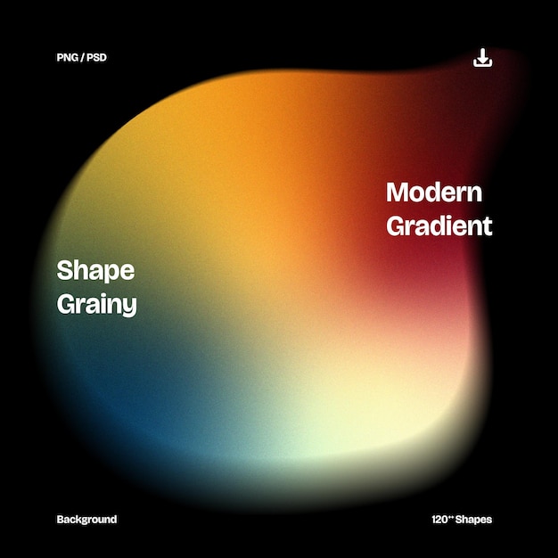 holo element grainy ornament gradient shape noise texture blurred background