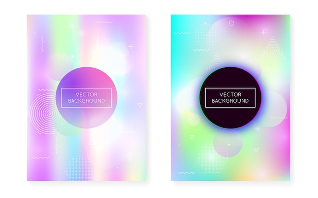 holographic background with liquid shapes dynamic bauhaus gradi