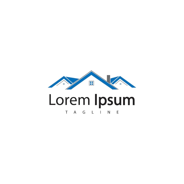 Home logo industrial vector template