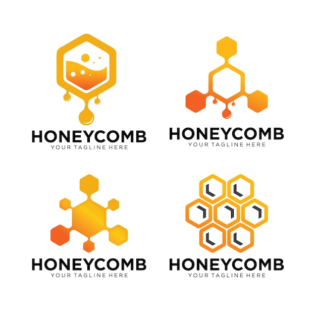 Honey Comb Logo Set