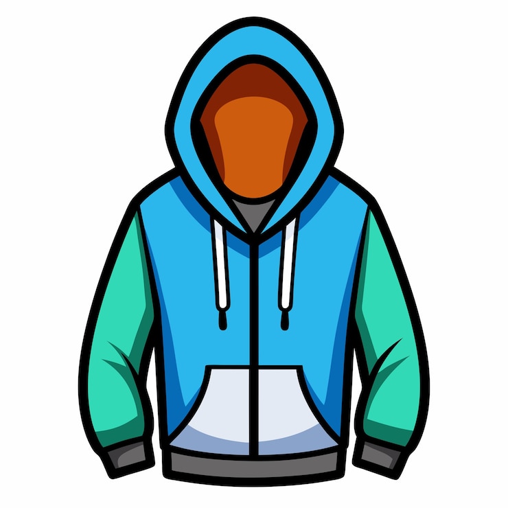 Vector hoodie clipart cartoon illustration drawing