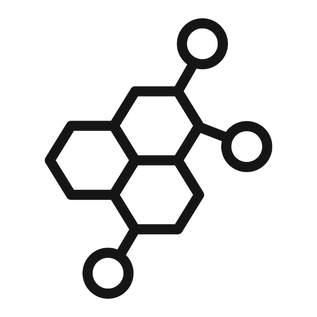Hormones Symbol mark in filled style