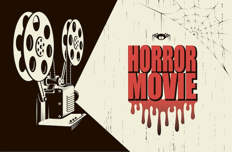 Vector horror movie poster