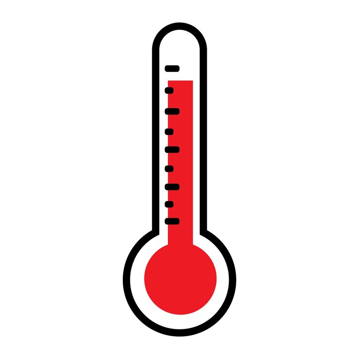 Vector hot temperature icon logo vector design template