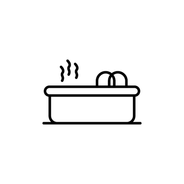 Hot tub icon isolated on white background