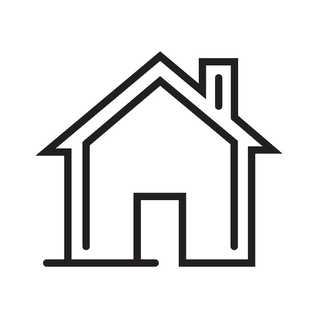 House flat icon vector clip art design object