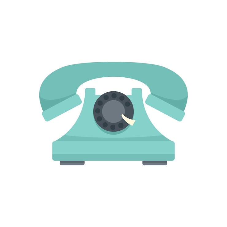 Vector house phone icon flat illustration of house phone vector icon isolated on white background