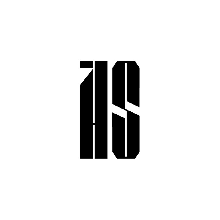 Vector hs monogram logo design letter text name symbol monochrome logotype alphabet character simple logo