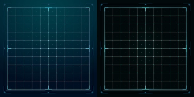 hud grid tech interface futuristic data screen