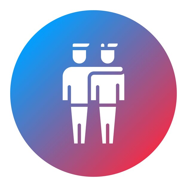 Hug icon vector image Can be used for Friendship