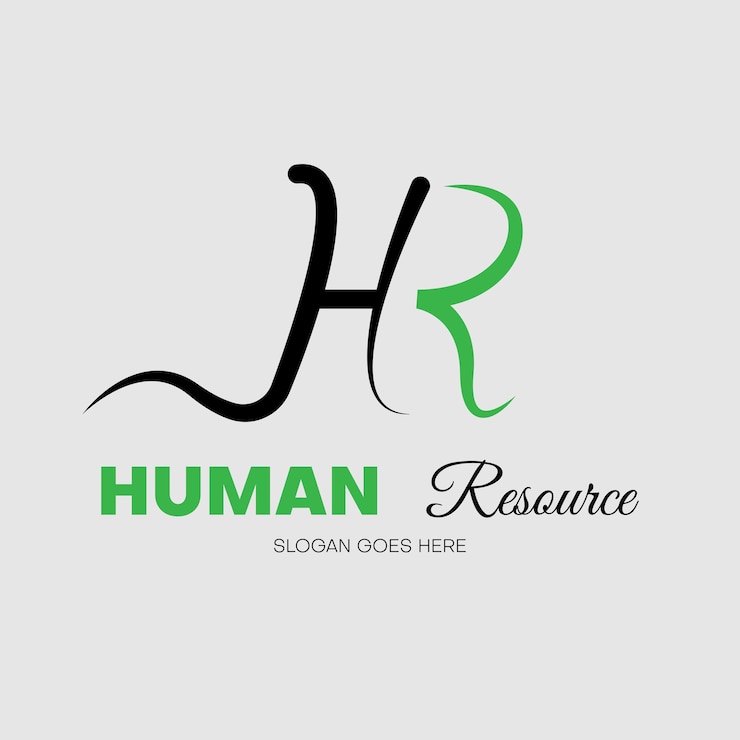 Vector human resource logo design inspiration. vector illustration
