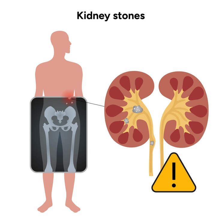 Vector human urine pain diagnosis ureter kidney stones in x ray urologist medical disease