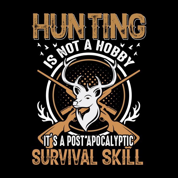 Vector hunting t shirt design