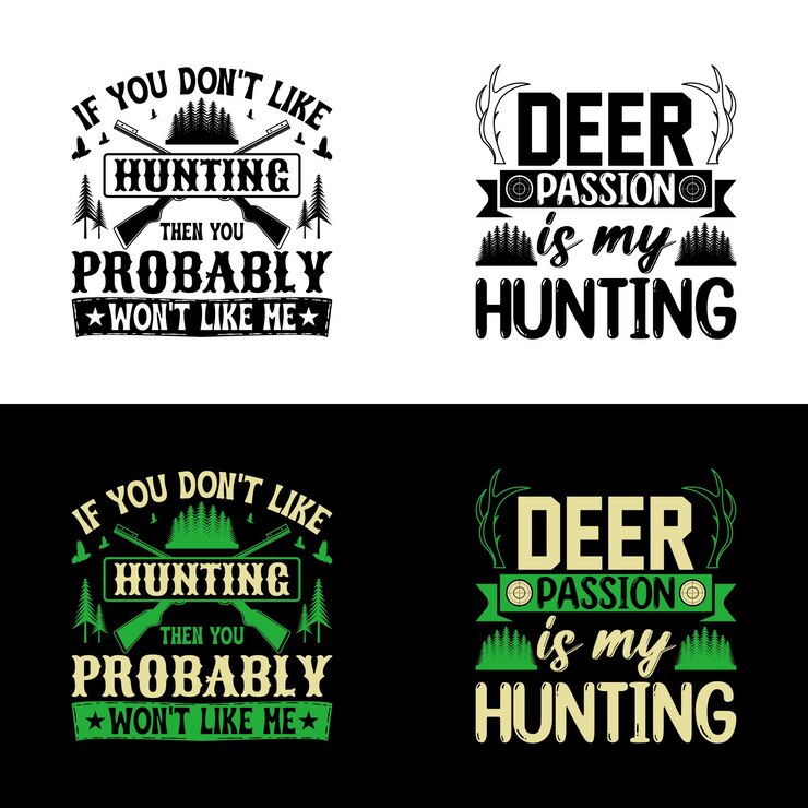 Vector hunting vector graphic tshirt design