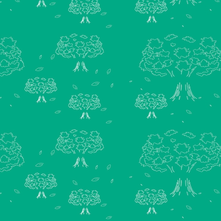 Vector hutan hijau