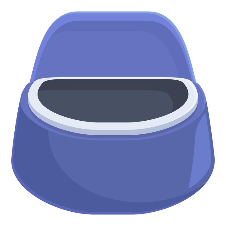Vector hygiene potty icon cartoon vector baby toilet kid bowl