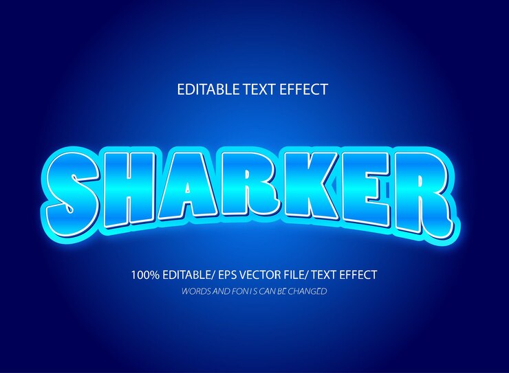 Vector hype text effect