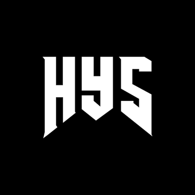 HYS letter logo design for technology company HYS logo design black and white color combination HYS logo HYS vector HYS design HYS icon HYS alphabet HYS typography logo design