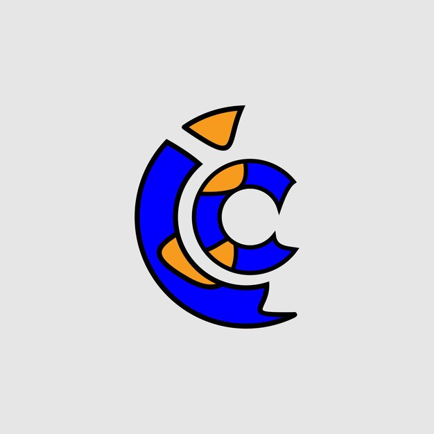 I and C letter logo