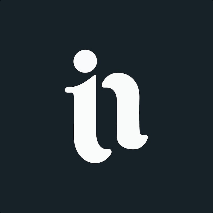 Vector i letter logo