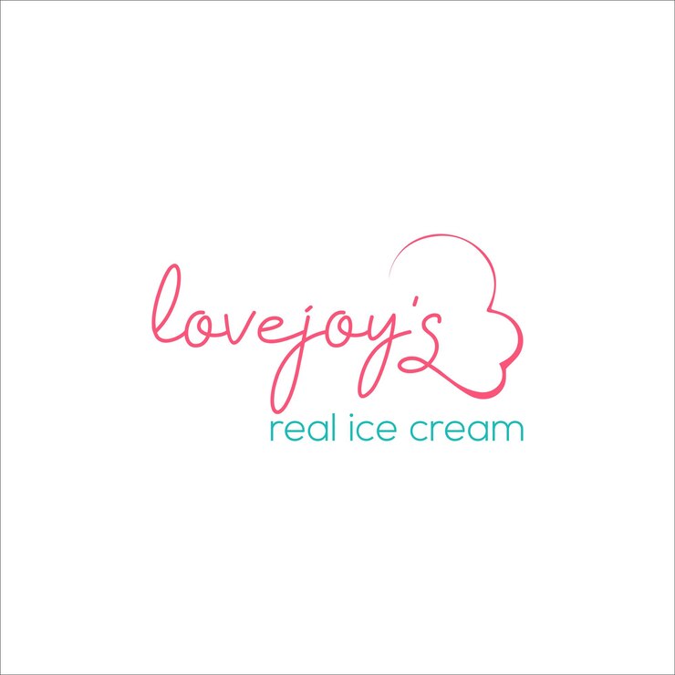 ice cream logo design vector templet