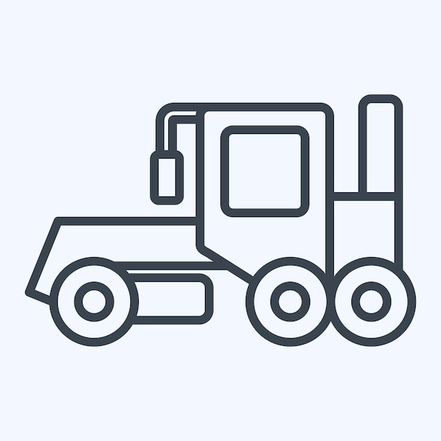 icon grader related to construction symbol line style simple design editable