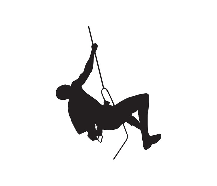 icon of a hikersilhouette of a person with a backpack