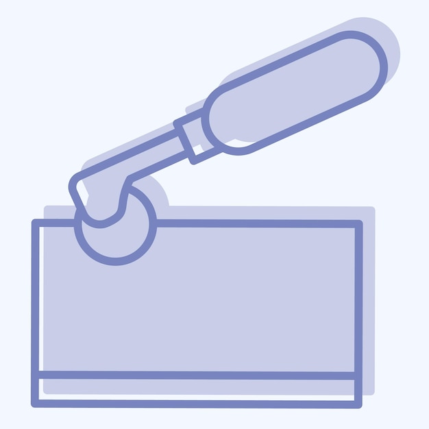 Icon Tracing Wheel related to Shoemaker symbol two tone style simple design editable