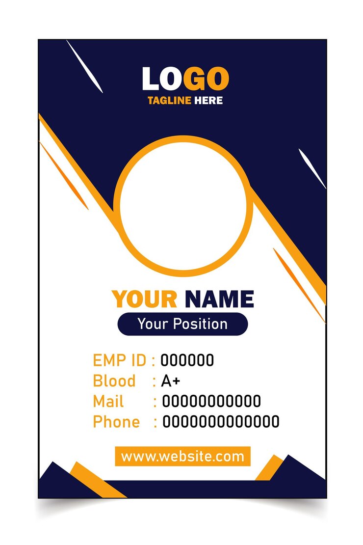 Vector id card design eps free download