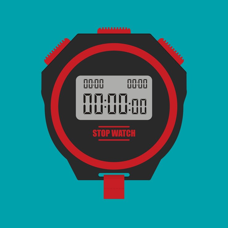 Vector ikon datar stopwatch vektor
