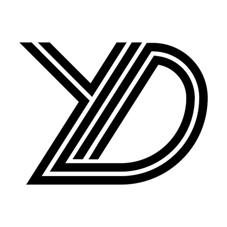 Vector ikon logo huruf yd