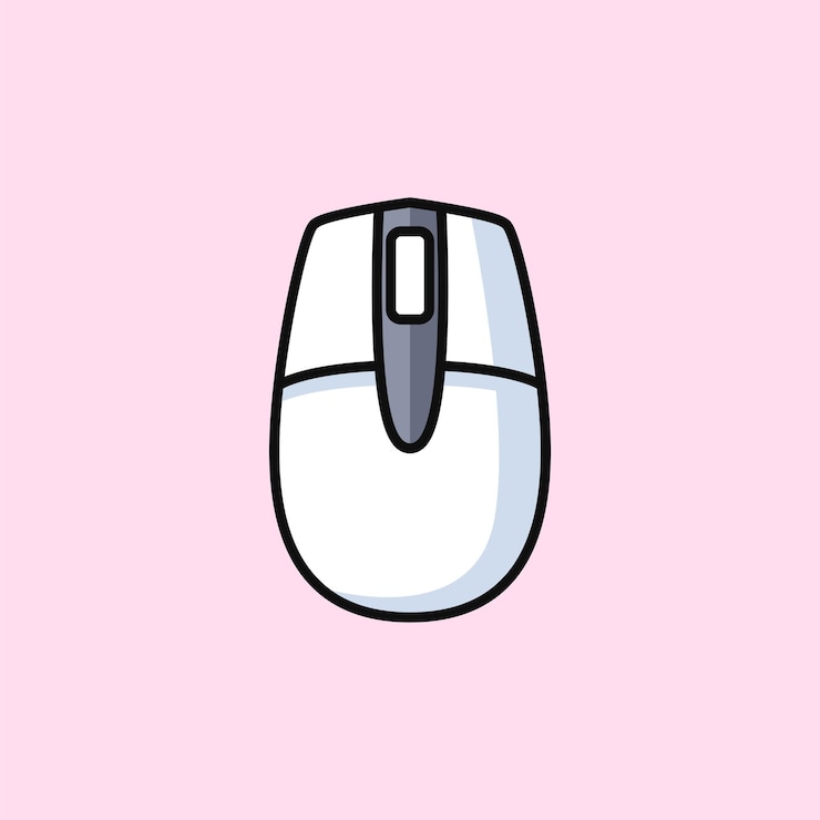 Vector ikon mouse kartun sederhana