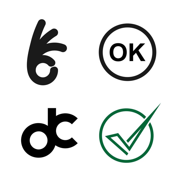 Vector ikon ok vektor