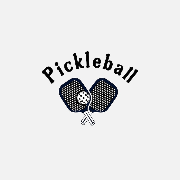 Vector ikon pickleball dan ilustrasi siluet vektor klub pickleball