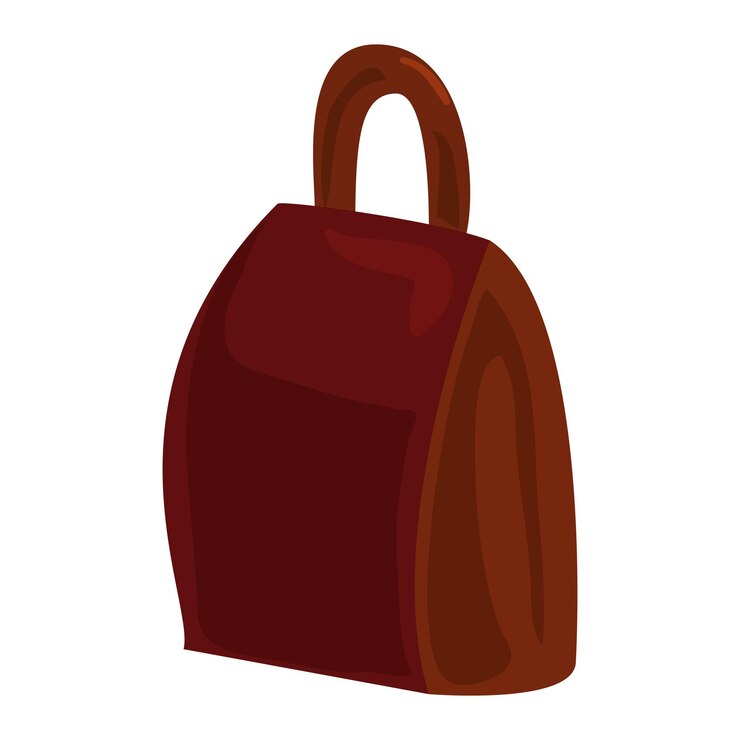 Vector ikon ransel cokelat kartun ikon vektor ransel cokelat untuk desain web yang diisolasi dengan latar belakang putih