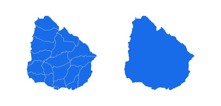 Vector ikon vektor peta uruguay