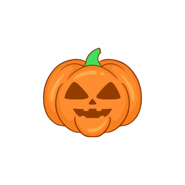 illustration art cute pumpkin halloween sticker design