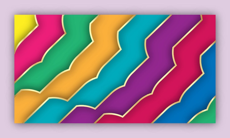 Vector illustration of a paper. abstract color 3d paper art illustration set.