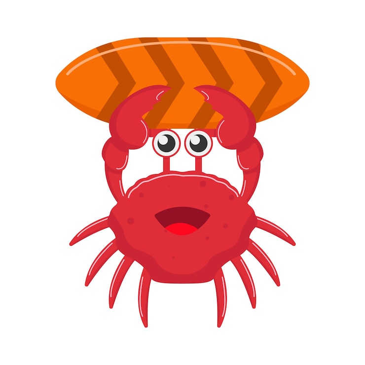 Vector illustration of crab
