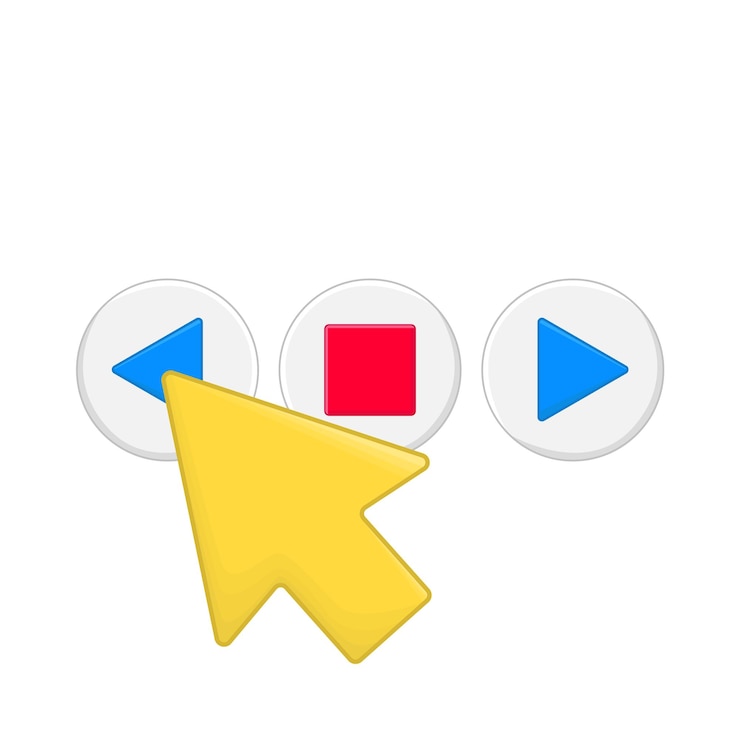 Vector illustration of cursor pack