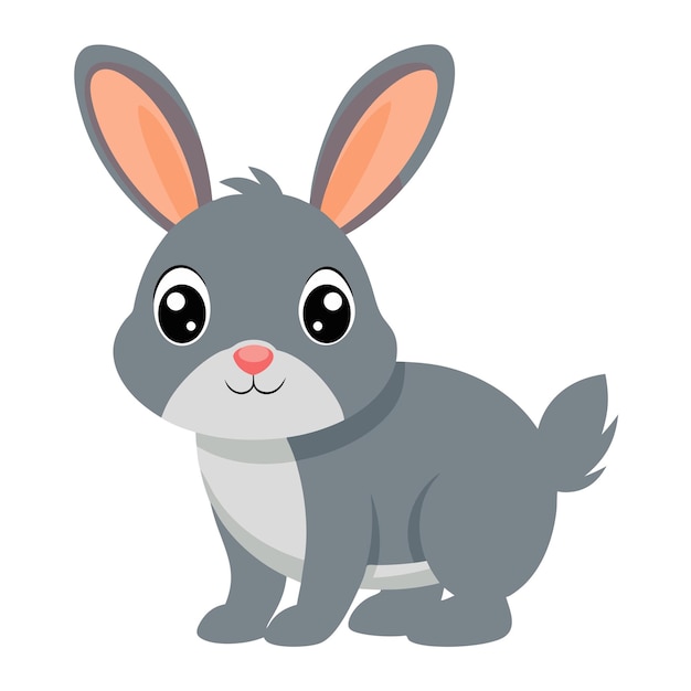Illustration of Cute Rabbit animal Isolated