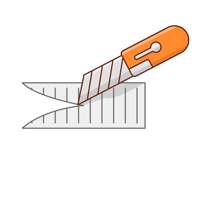 Vector illustration of cutter