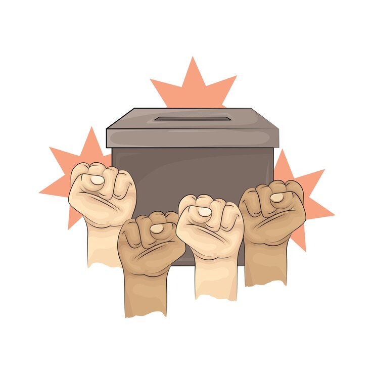 Vector illustration of election