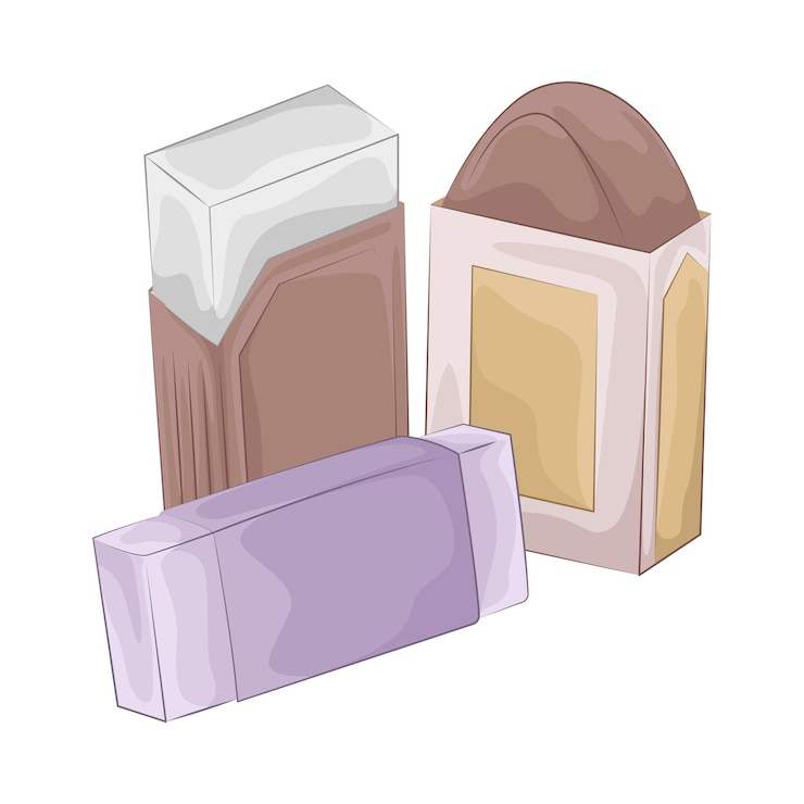 Vector illustration of eraser