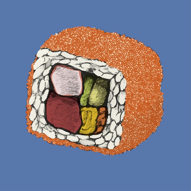 Illustration of Japanese food