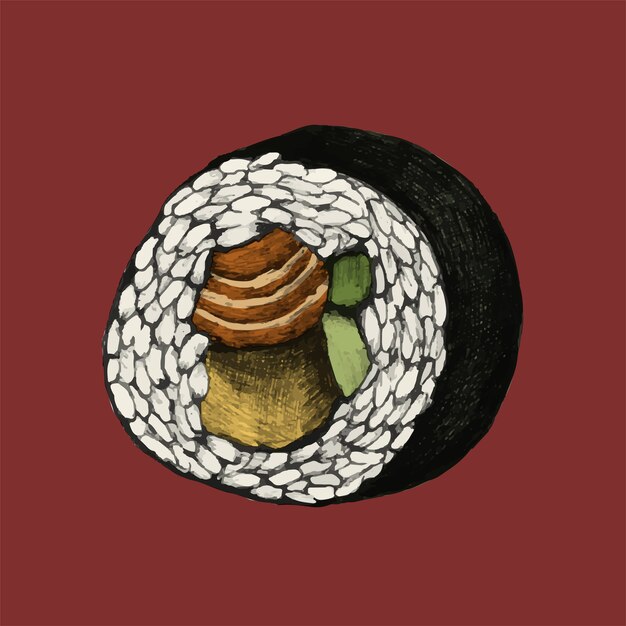 Illustration of Japanese Food