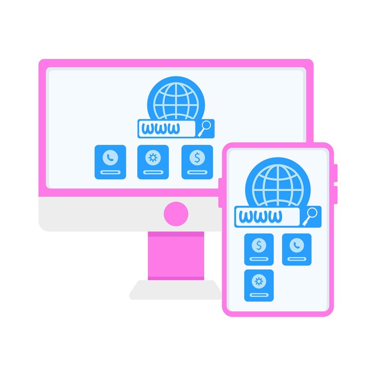 Vector illustration of web