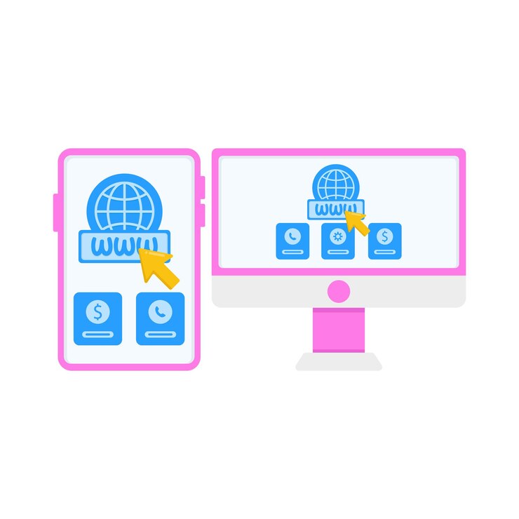 Vector illustration of web