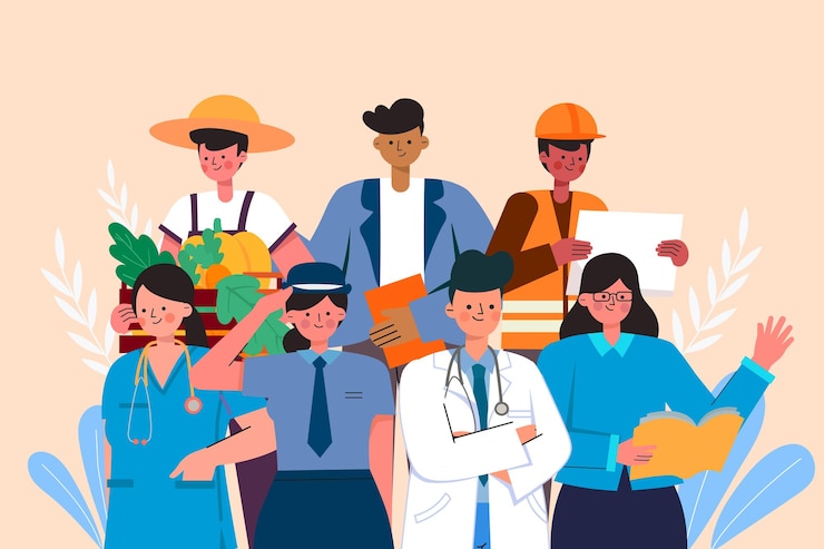 Vector illustration to celebrate may day
