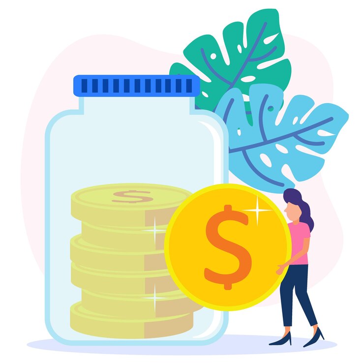 Vector illustration vector graphic cartoon character of business revenue growth
